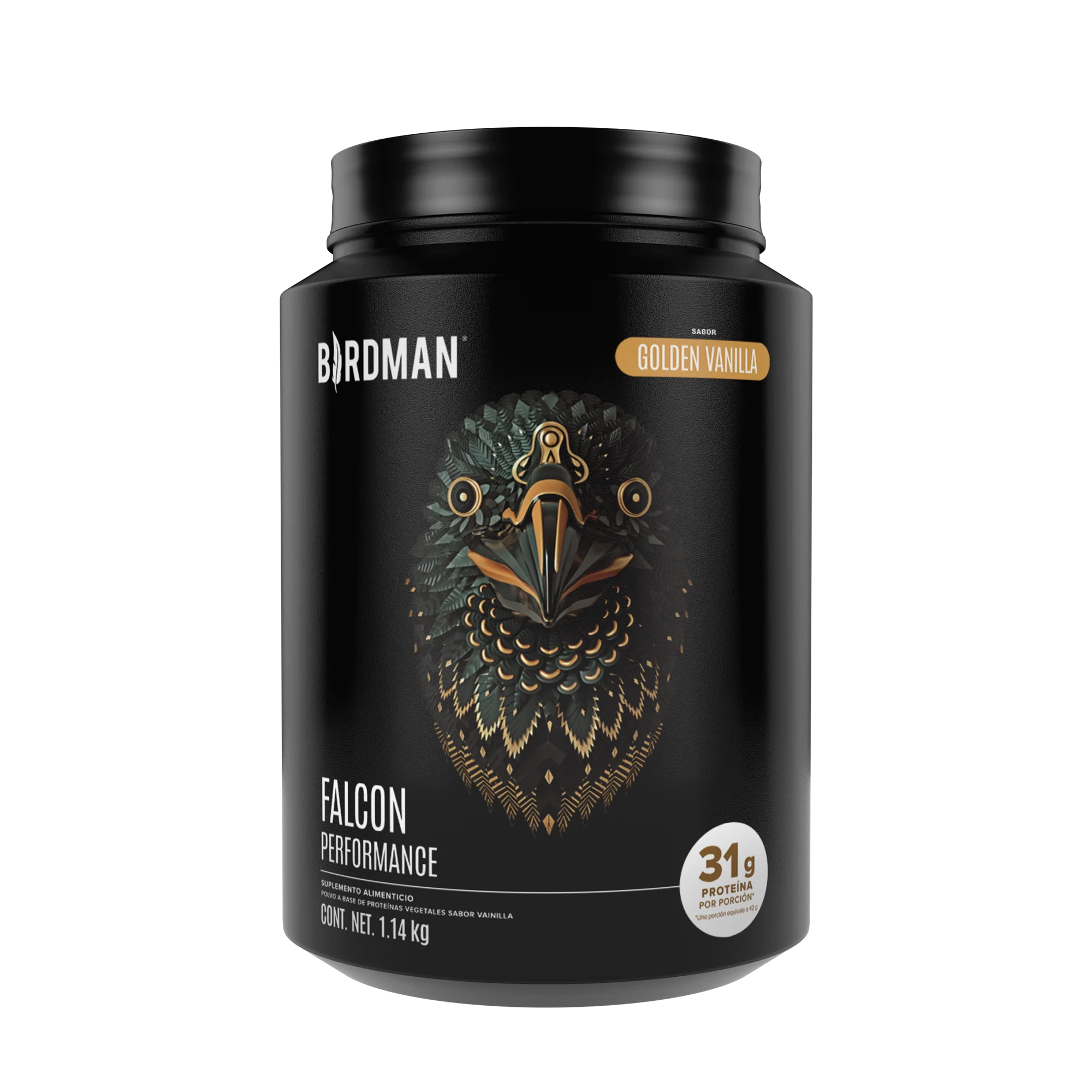Falcon Performance Proteína Golden Vainilla 1.14 kg - 30 Servicios