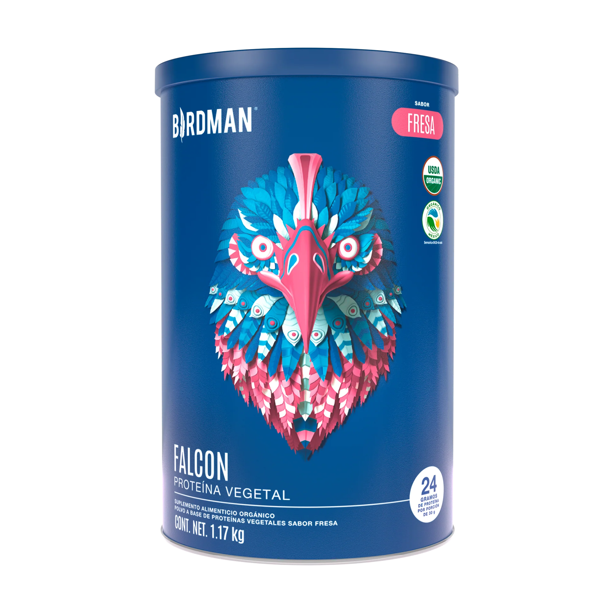 Falcon Proteína Fresa 1.17 kg - 39 Servicios