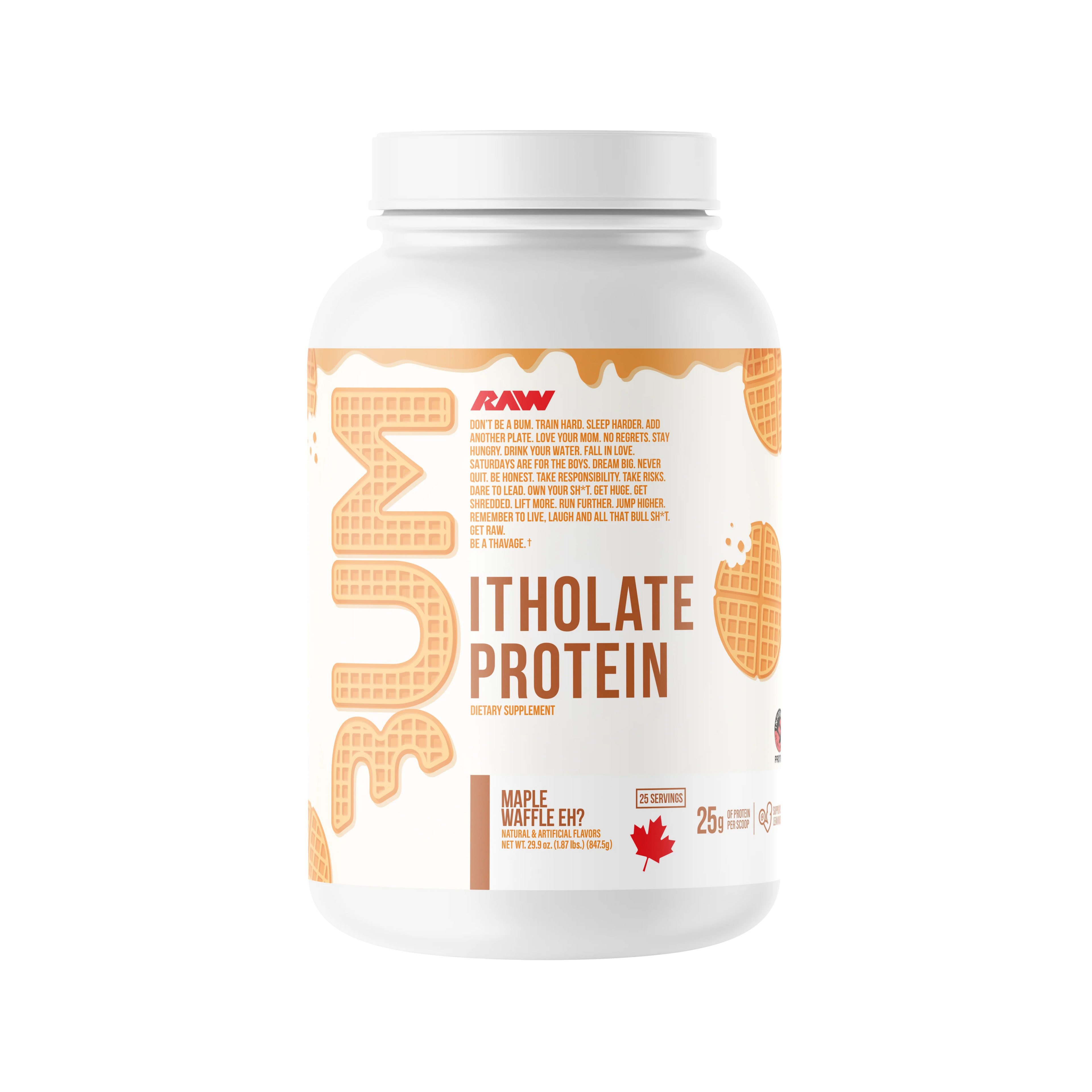 Raw Cbum Itholate Maple Waffle 1.72Lbs 25 Servicios